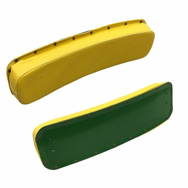 Aftermarket Fits John Deere A B 50 60 70 YELLOW SEAT BACK W BRASS RIVET SEQ90-0193